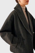 BROOKE | Oversized Tweed Coat with Relaxed Silhouette