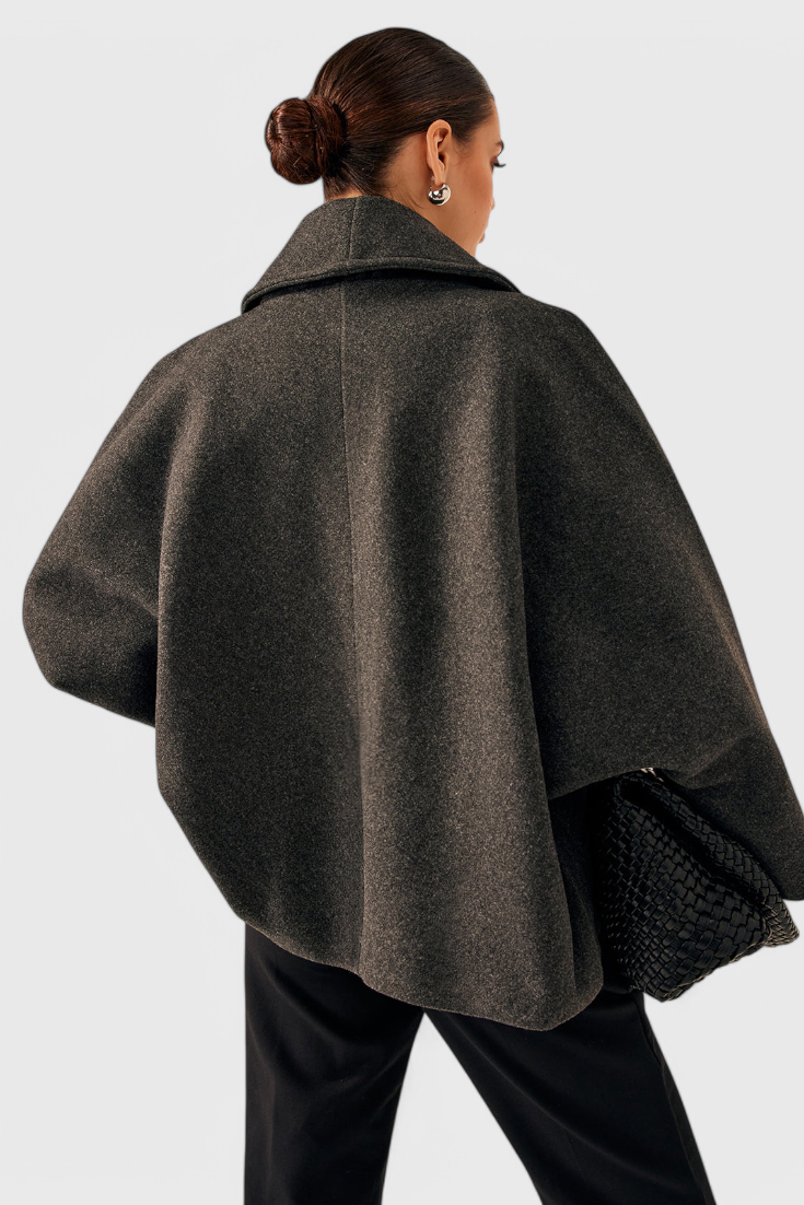 BROOKE | Oversized Tweed Coat with Relaxed Silhouette