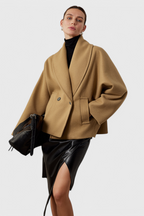 BROOKE | Oversized Tweed Coat with Relaxed Silhouette