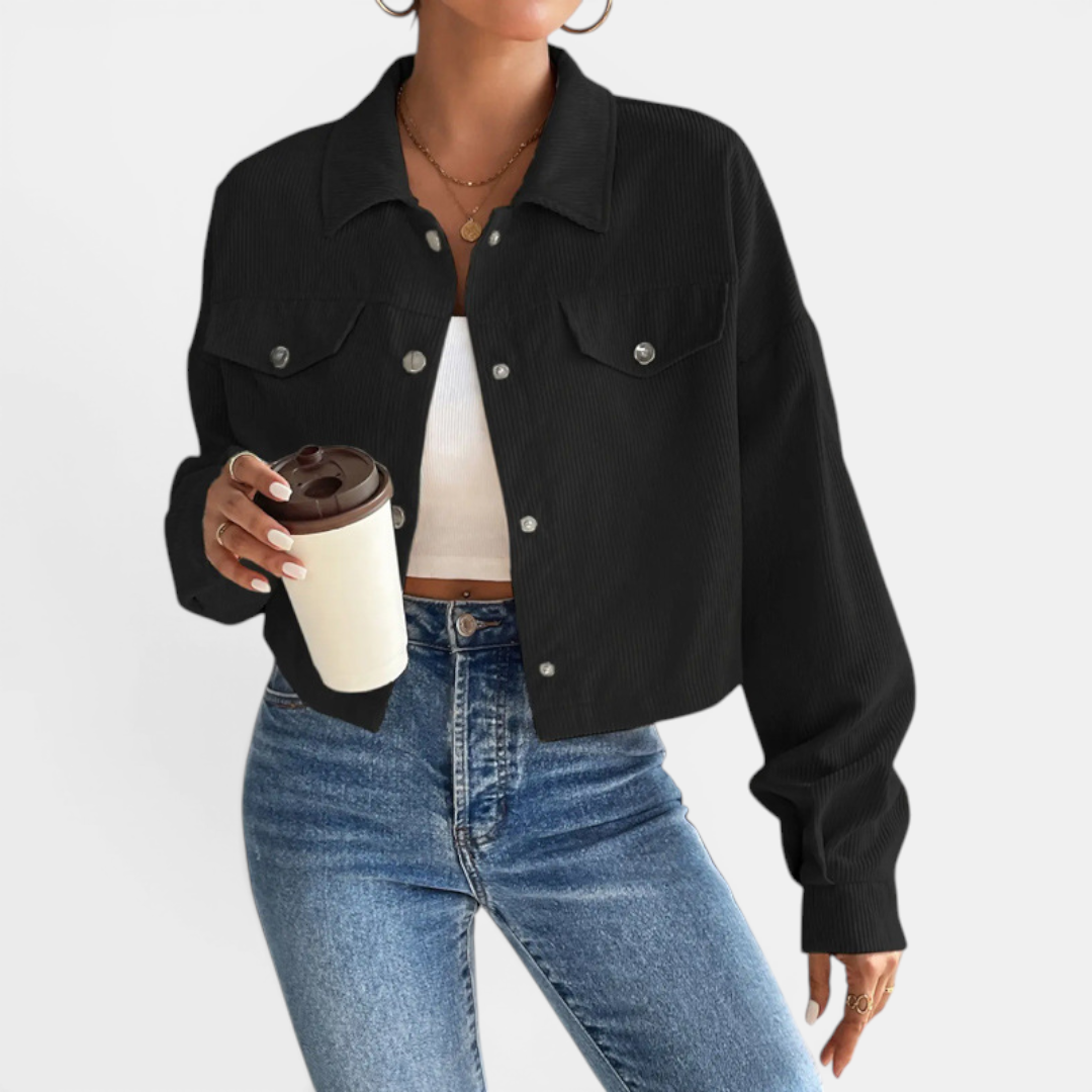 DEVIN™ – Relaxed Corduroy Button-Front Jacket