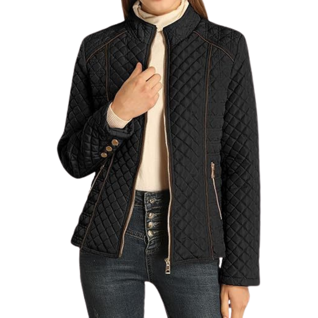NADINE™ – Lightweight Quilted Stand-Collar Jacket