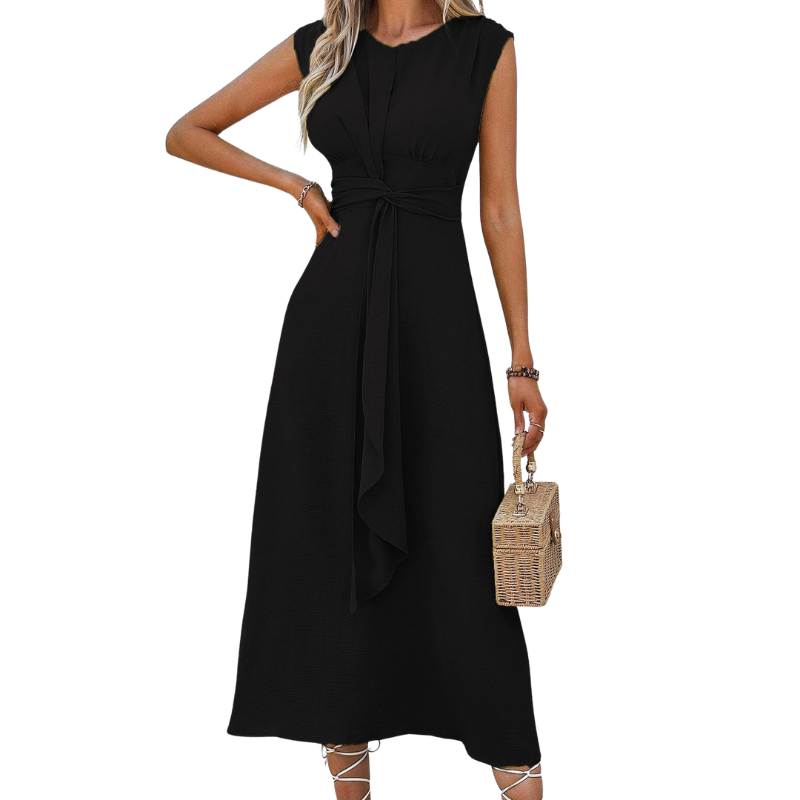 ROBBYN | Trendy Waist-Tie Sleeveless Dress