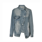 DAXTON™ – Asymmetric Washed Loose Denim Jacket