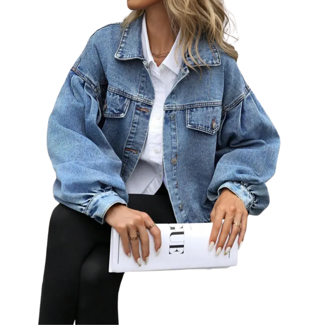RICKI™ – Relaxed Distressed Street Denim Jacket
