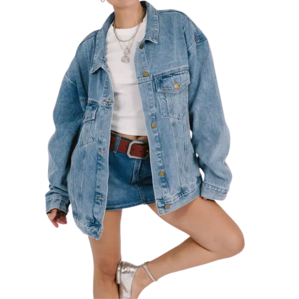 ROSLIND™ – Relaxed Oversized Denim Jacket