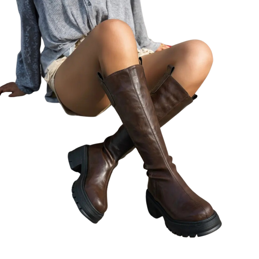 BRITTA™ – Cozy Fleece-Lined Tall Shaft Booties