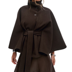 WULFRIC™ – Structured Cape-Style Belted Coat