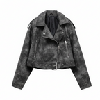 DAGMAR™ – Vintage Moto Loose Leather Jacket