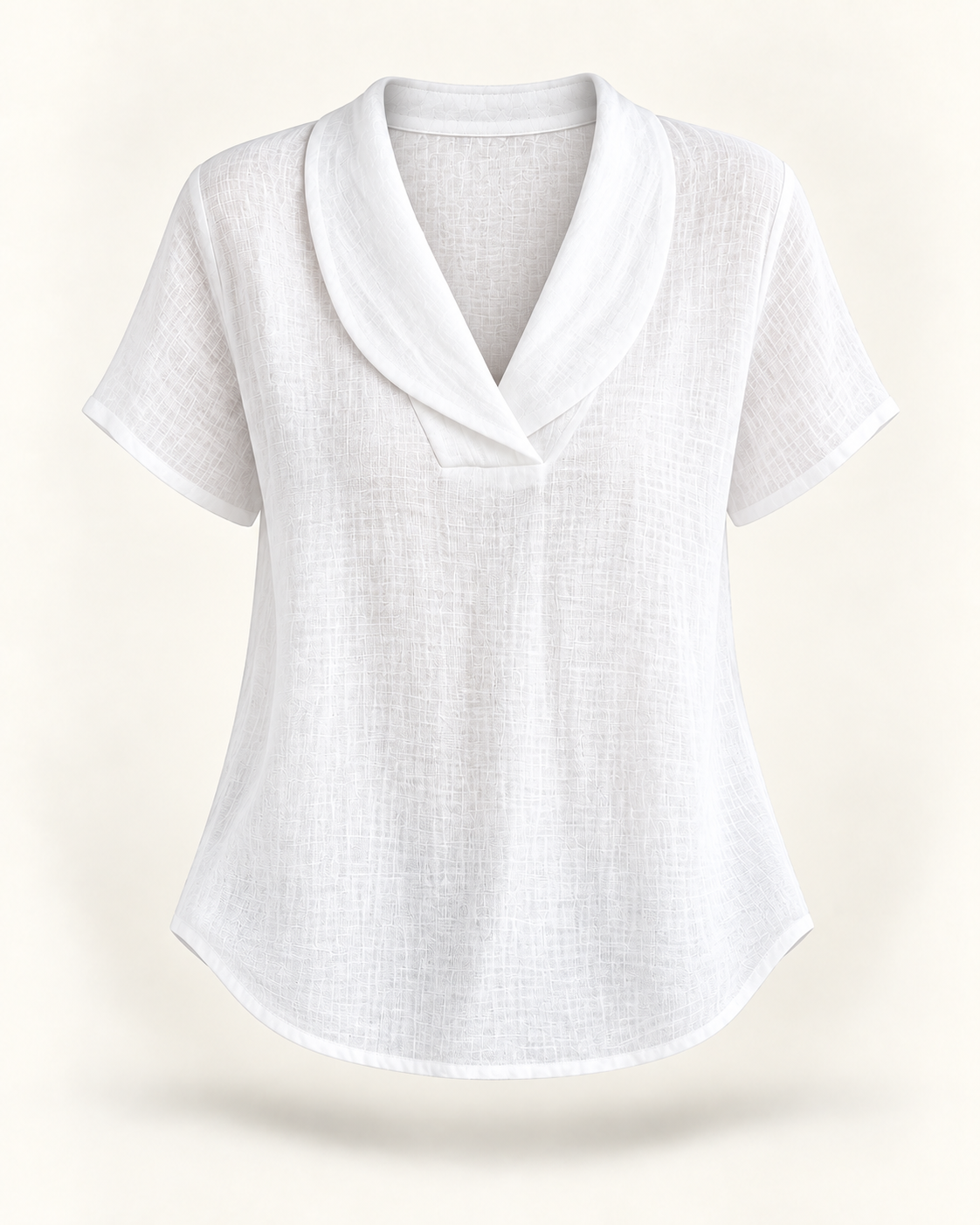 Sally | Relaxed V-Neck Linen Blouse