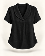 Sally | Relaxed V-Neck Linen Blouse