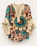 Lynette | Floral-print blouse
