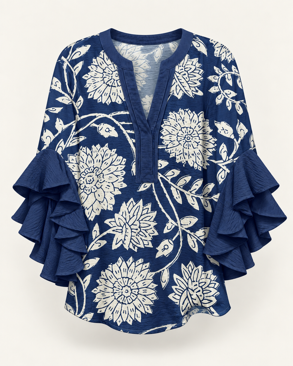 Lynette | Floral-print blouse