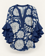 Lynette | Floral-print blouse
