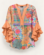 Lynette | Floral-print blouse