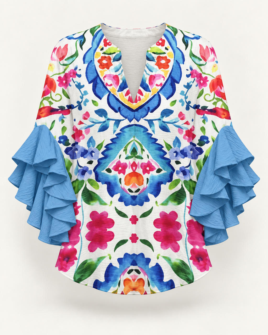 Lynette | Floral-print blouse
