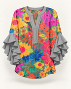 Lynette | Floral-print blouse