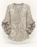Lynette | Floral-print blouse