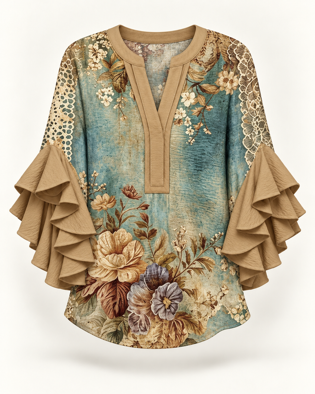 Lynette | Floral-print blouse