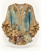 Lynette | Floral-print blouse