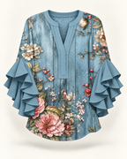Lynette | Floral-print blouse