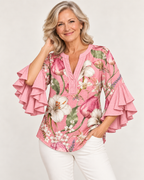 Lynette | Floral-print blouse