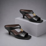 Celine | Kitten Heel Mule Sandal