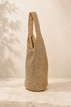 Elodie | Metallic Straw Shoulder Bag
