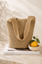 Elodie | Metallic Straw Shoulder Bag
