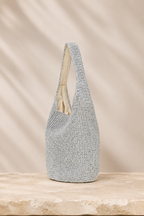 Elodie | Metallic Straw Shoulder Bag