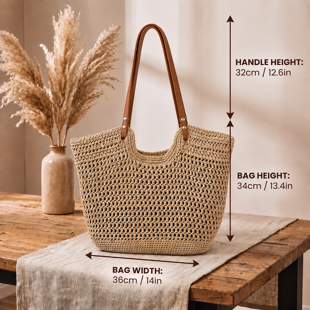 Clare | Handwoven Crochet Tote