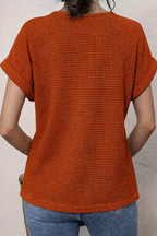 Rosa™ | Top with Round Neck and Lace Trim