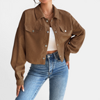DEVIN™ – Relaxed Corduroy Button-Front Jacket