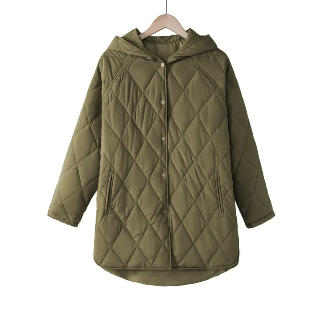NYLA™ – Cozy Diamond Quilted Puffer Jacket
