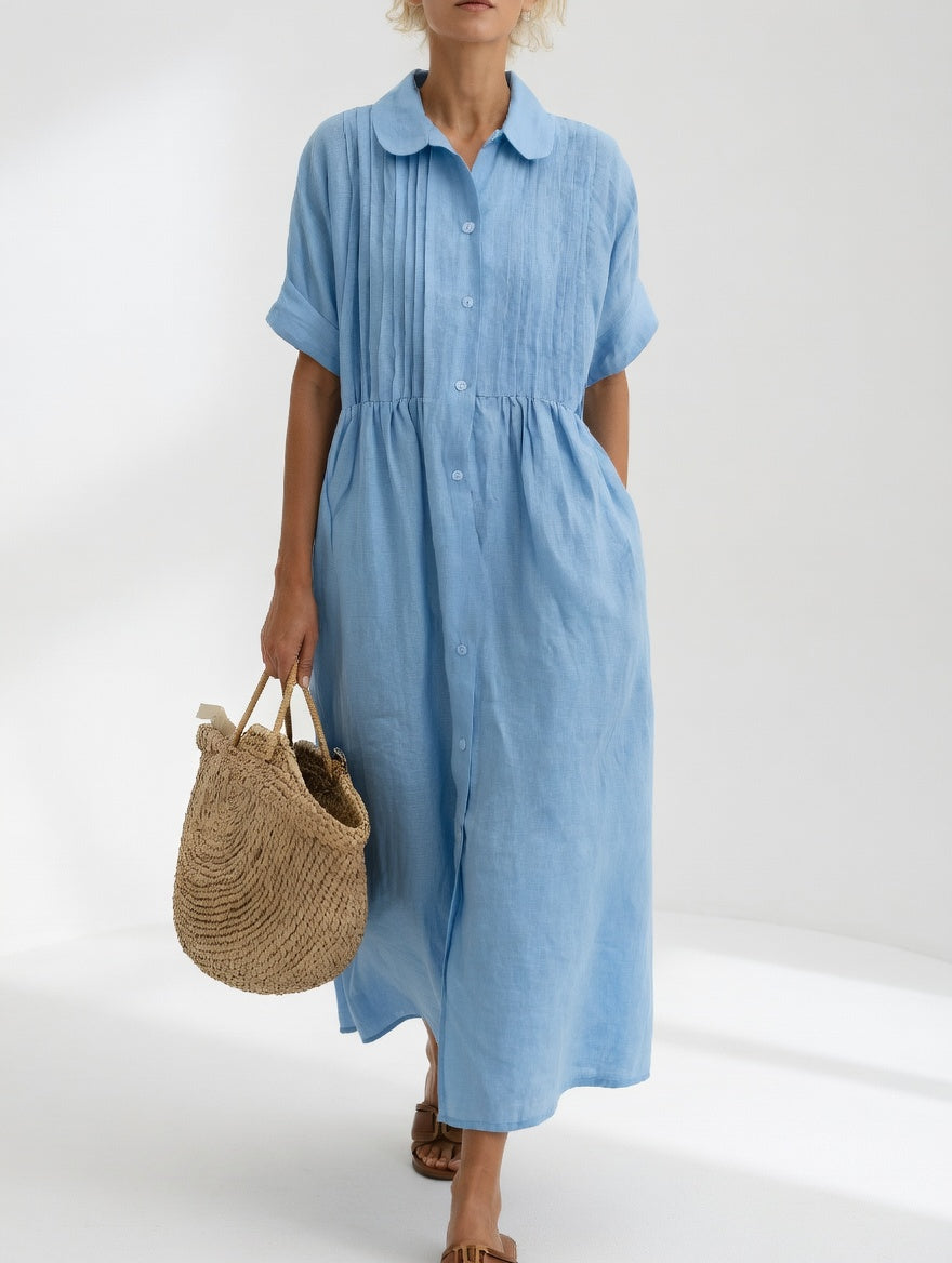 Lysandra™ | Flowing Summer Shirt Dress