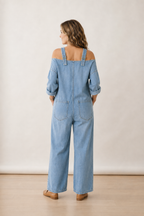 Matilde | Loose Fit Wide-Leg Overall Jumpsuit with Pockets