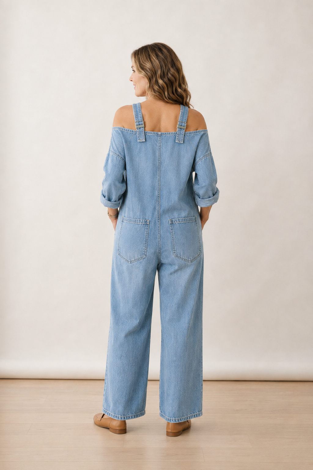 Matilde | Loose Fit Wide-Leg Overall Jumpsuit with Pockets
