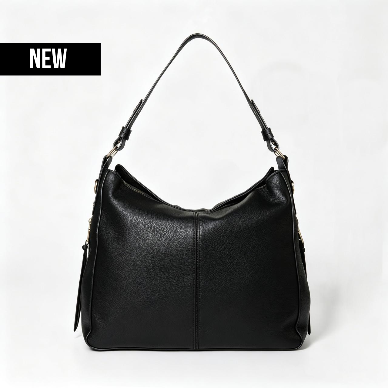Luxury Leather Hobo Anti-Theft Handbag 2.0 + FREE Pouch Wallet (6-Layer Security Edition)