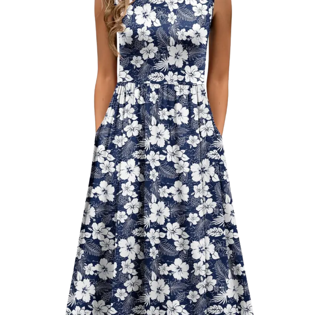 WREN™ – Breezy Floral Pocket Midi Dress
