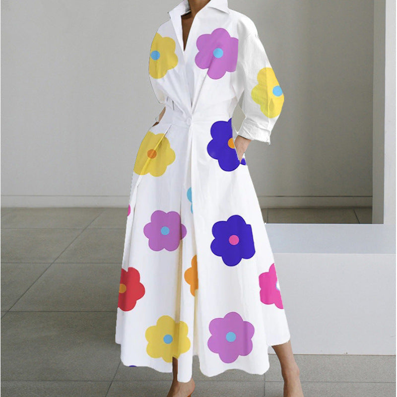 SOPHIE | Elegant Front Wrap Collared Maxi Dress