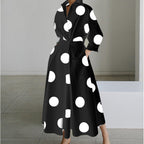 SOPHIE | Elegant Front Wrap Collared Maxi Dress