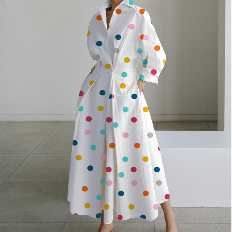 SOPHIE | Elegant Front Wrap Collared Maxi Dress