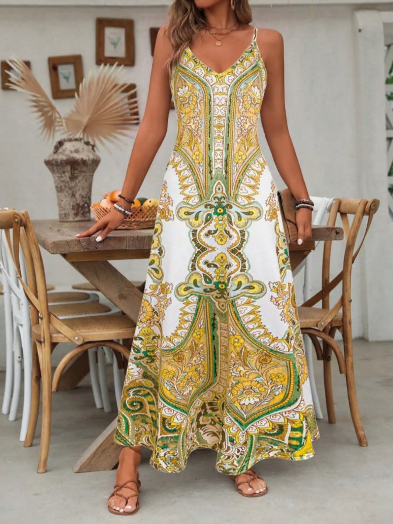 CANDICE | Chic Summer Sleeveless Strap Maxi Dress