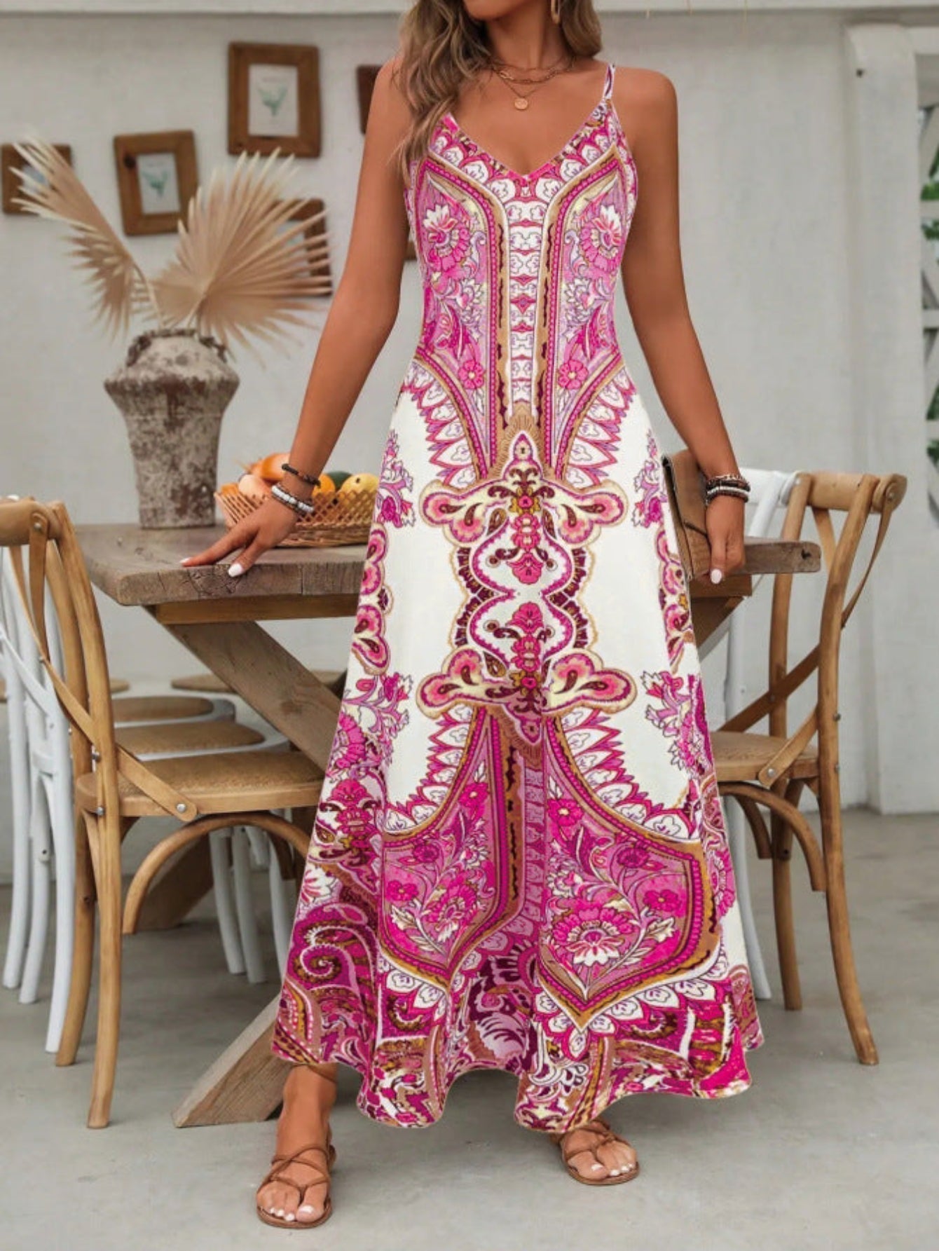 CANDICE | Chic Summer Sleeveless Strap Maxi Dress