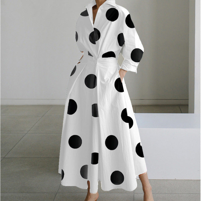 SOPHIE | Elegant Front Wrap Collared Maxi Dress
