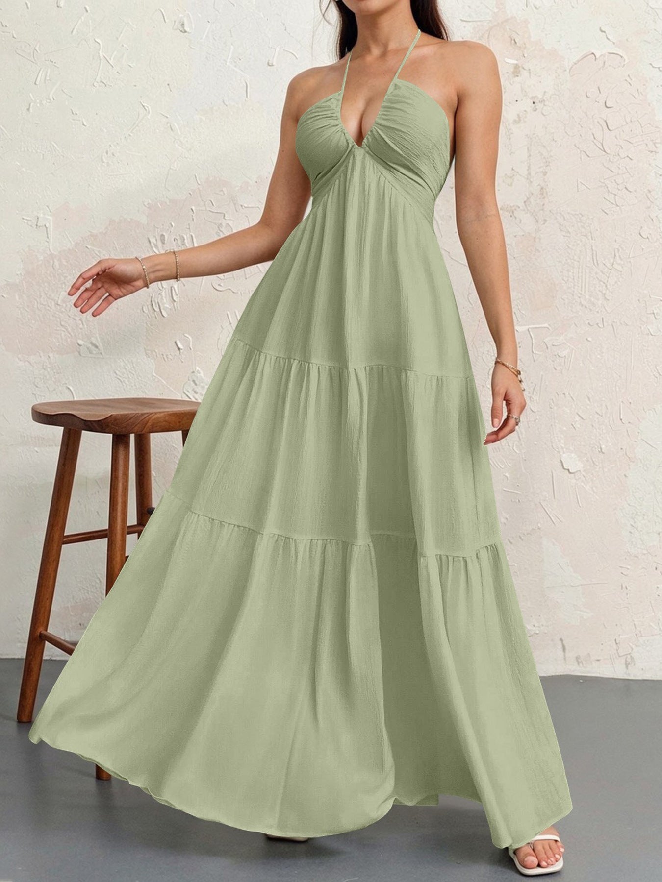 WALO | Casual Loose Fit Sleeveless Summer Maxi Dress