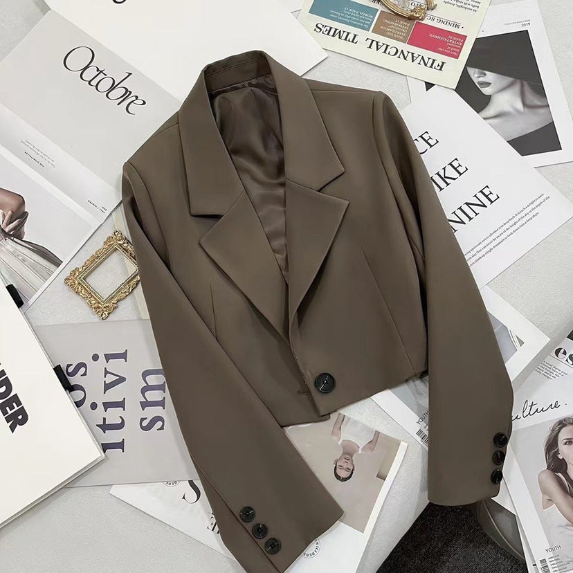 CORALIE™ - Sophisticated Cropped Blazer