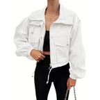 HARTLEY™ – Casual Zip-Up Crop Jacket