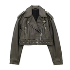 DAGMAR™ – Vintage Moto Loose Leather Jacket