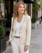 Maya | Lambskin Leather Blazer
