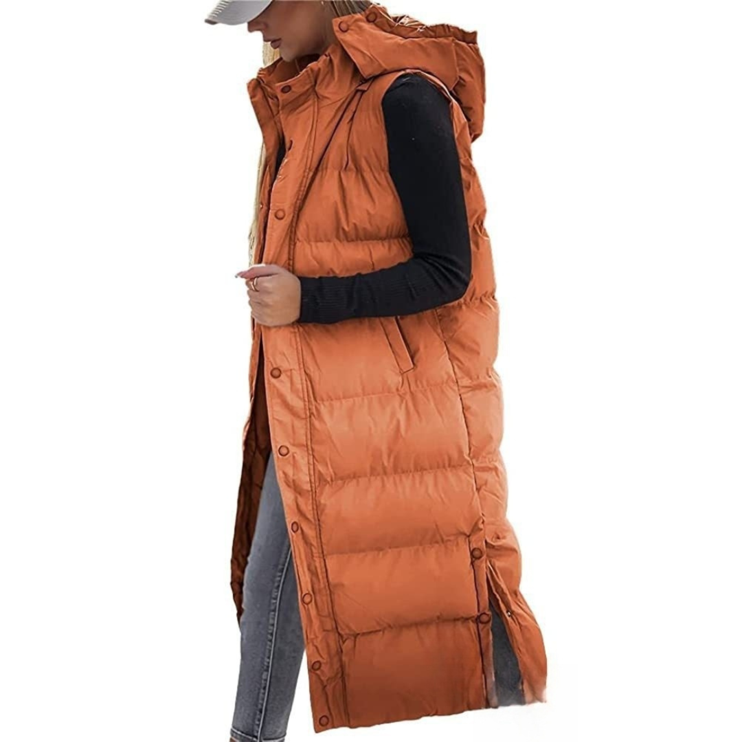 BRYNN™ – Quilted Hooded Zip-Up Puffer Vest